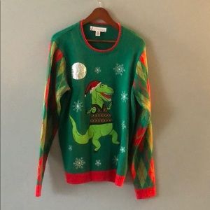 Jolly Sweaters Disco Dancing T-Rex  sz M